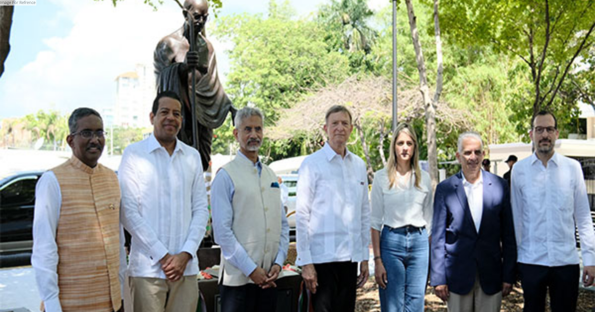EAM Jaishankar inaugurates Plaza Mahatma Gandhi in Dominican Republic